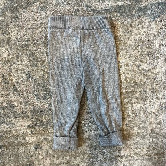 Janie and Jack Ribbed Gray Sweater Pants 3-6 Months - Picture 6 of 6